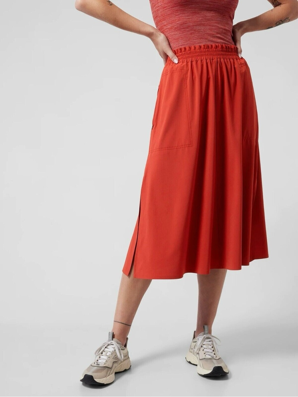 Athleta Savannah A line Skirt Currant Red Size 1X